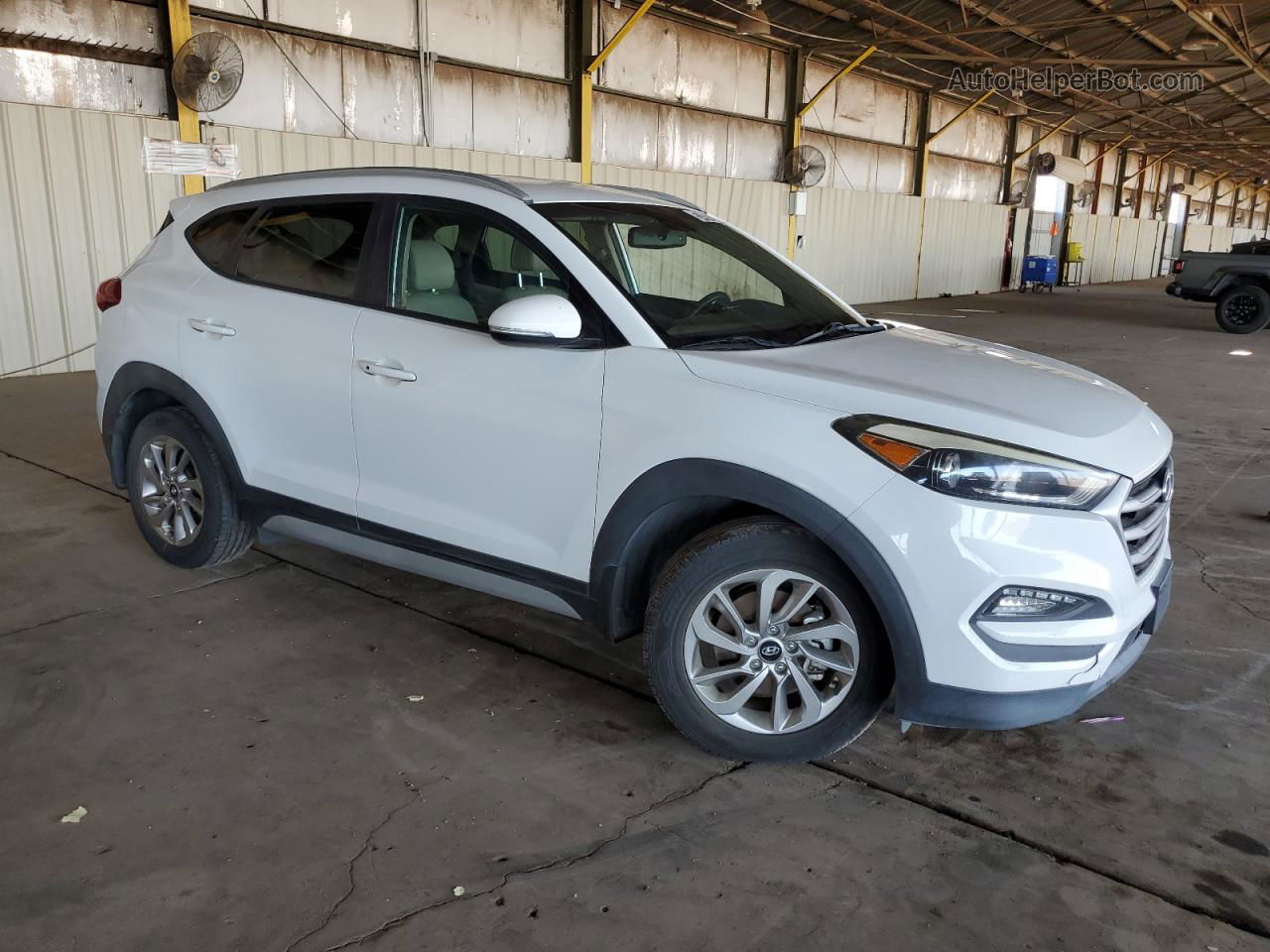 2017 Hyundai Tucson Limited White vin: KM8J33A47HU416867