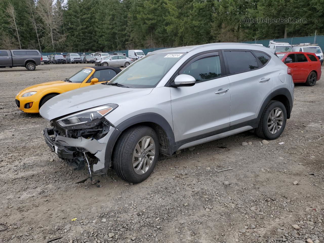 2017 Hyundai Tucson Limited Silver vin: KM8J33A47HU424483