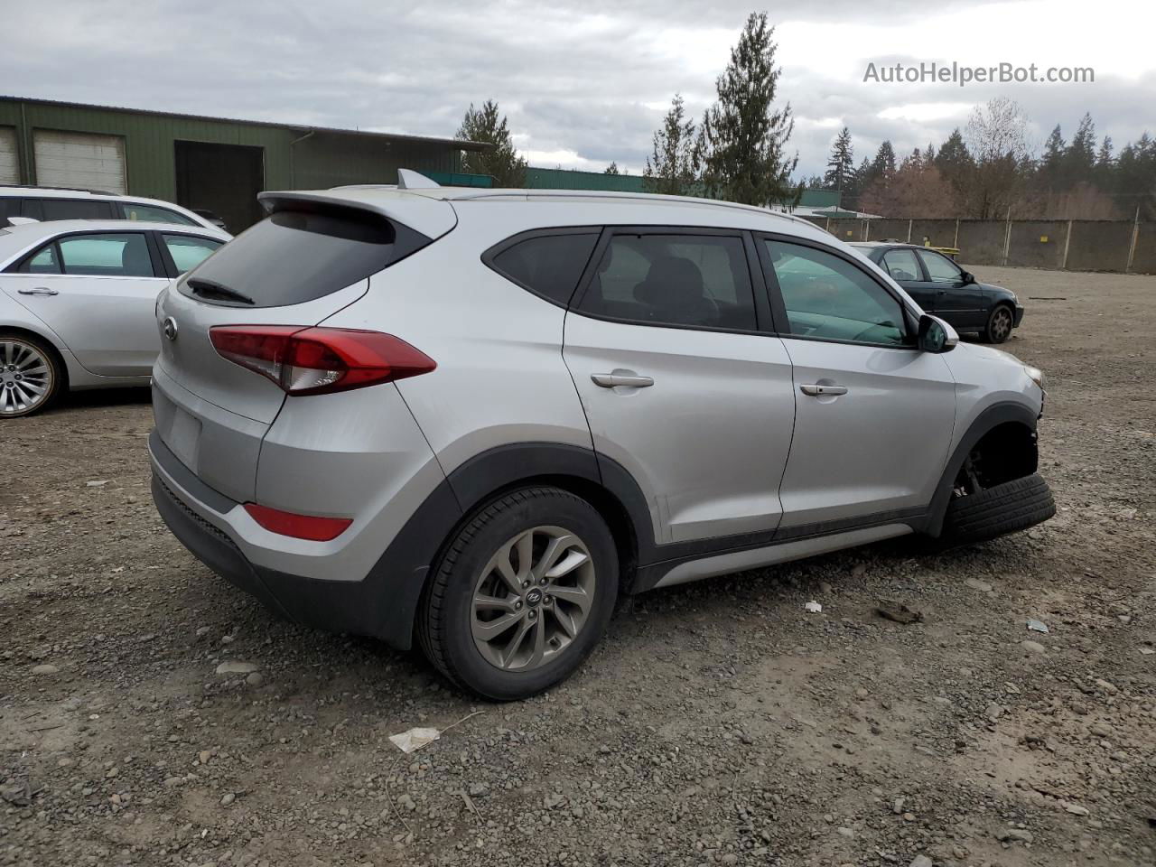 2017 Hyundai Tucson Limited Серебряный vin: KM8J33A47HU424483