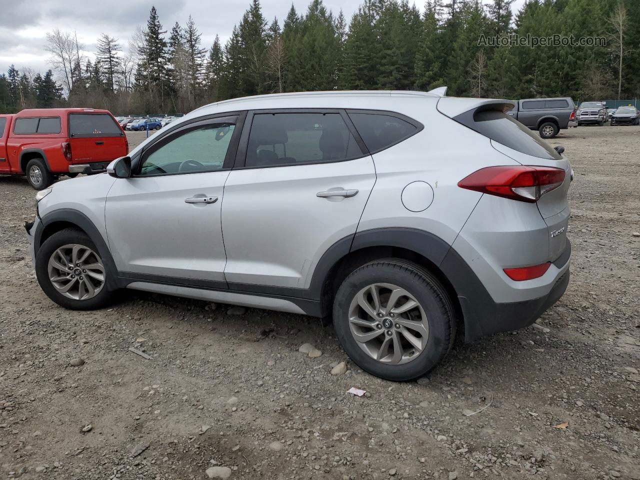 2017 Hyundai Tucson Limited Серебряный vin: KM8J33A47HU424483