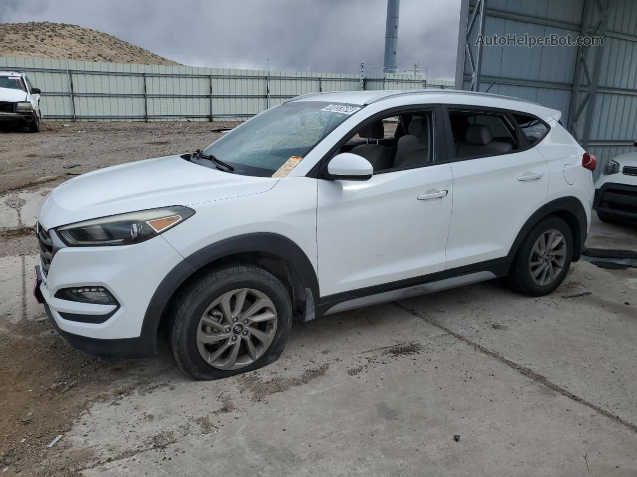 2017 Hyundai Tucson Limited Белый vin: KM8J33A47HU467043