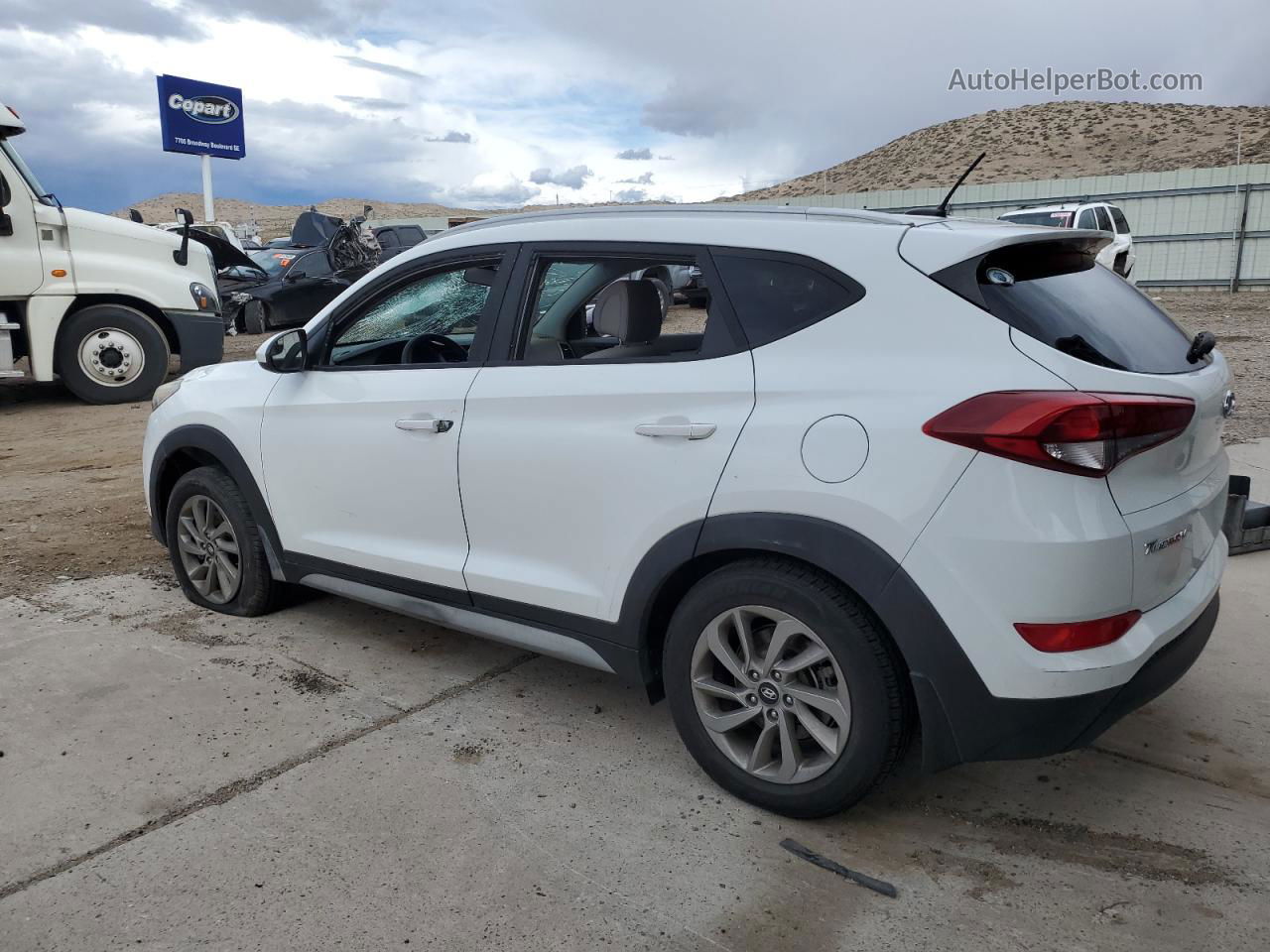 2017 Hyundai Tucson Limited Белый vin: KM8J33A47HU467043