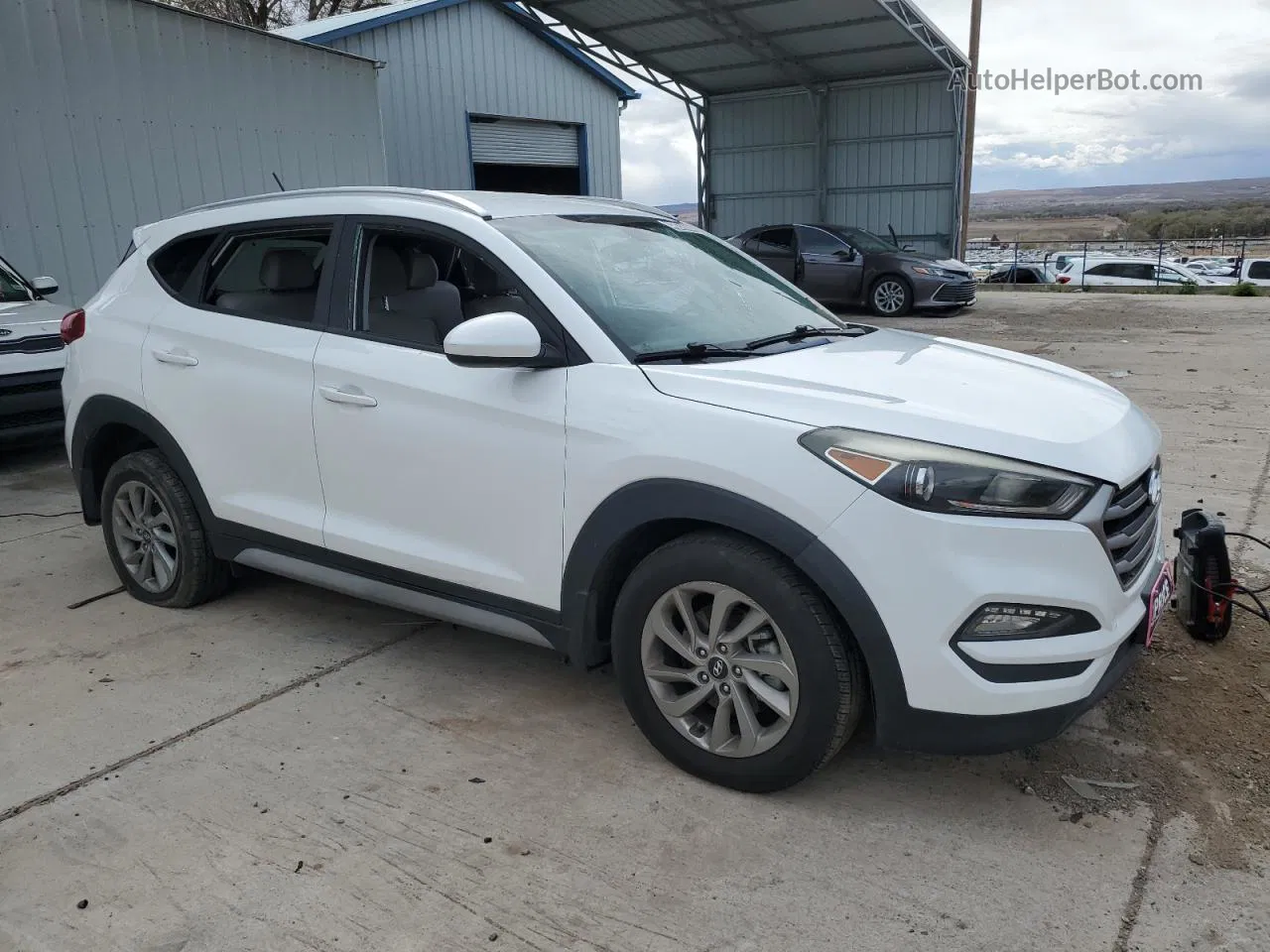 2017 Hyundai Tucson Limited Белый vin: KM8J33A47HU467043