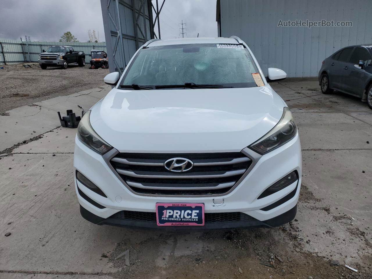 2017 Hyundai Tucson Limited Белый vin: KM8J33A47HU467043