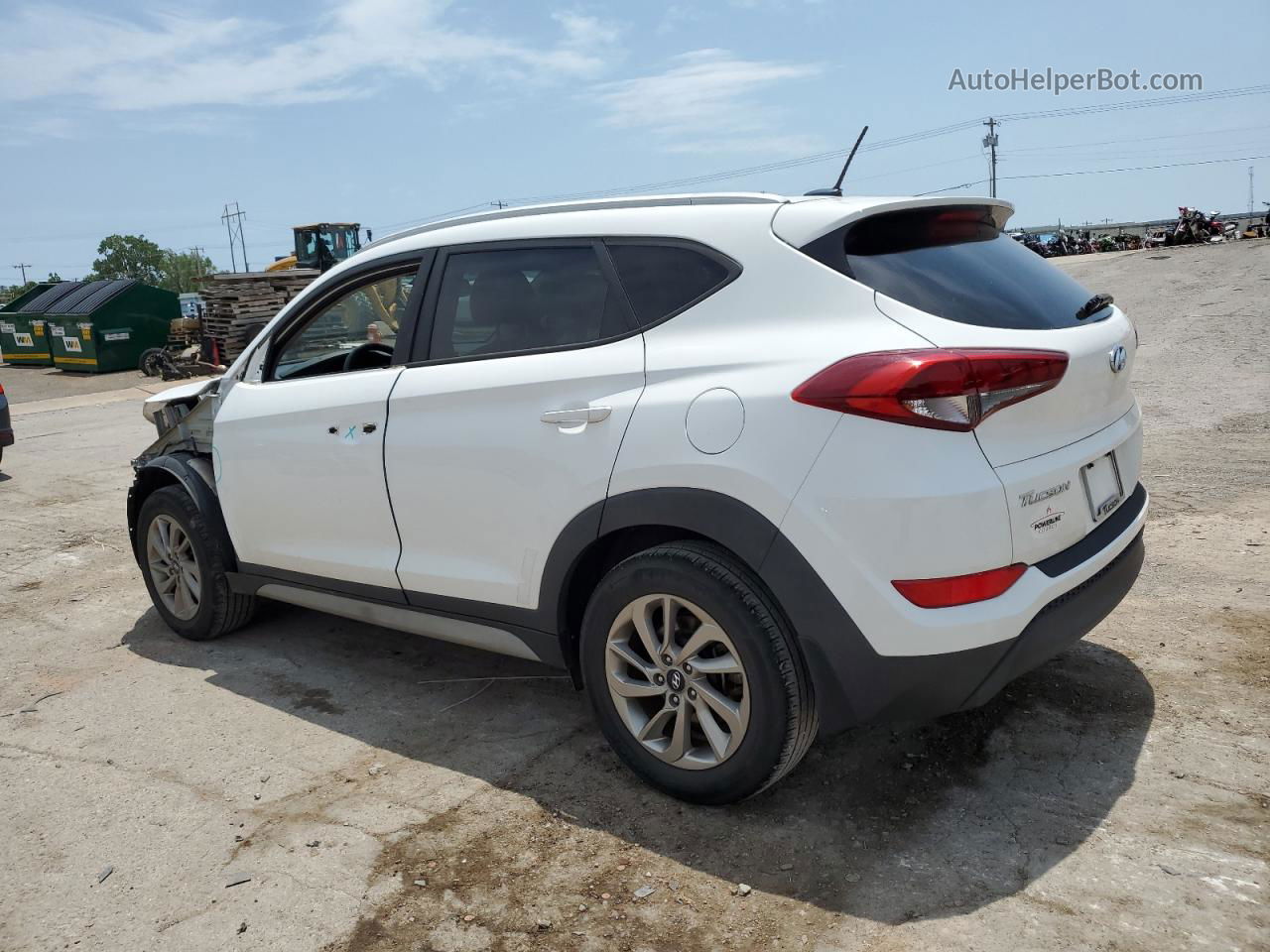 2017 Hyundai Tucson Limited White vin: KM8J33A47HU495005