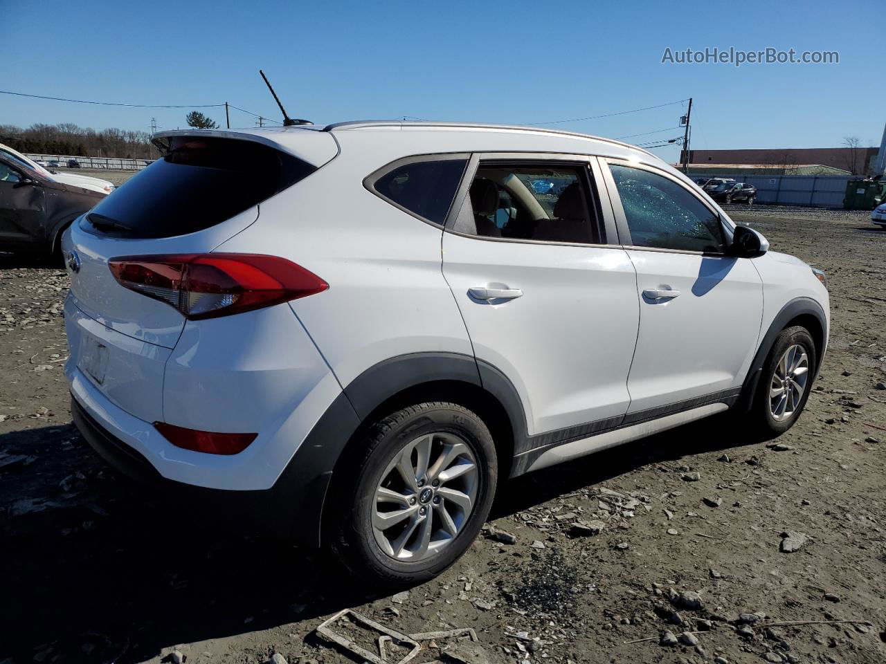 2017 Hyundai Tucson Limited White vin: KM8J33A47HU585738