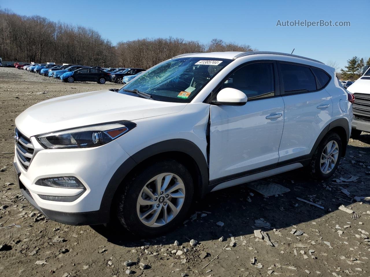 2017 Hyundai Tucson Limited White vin: KM8J33A47HU585738