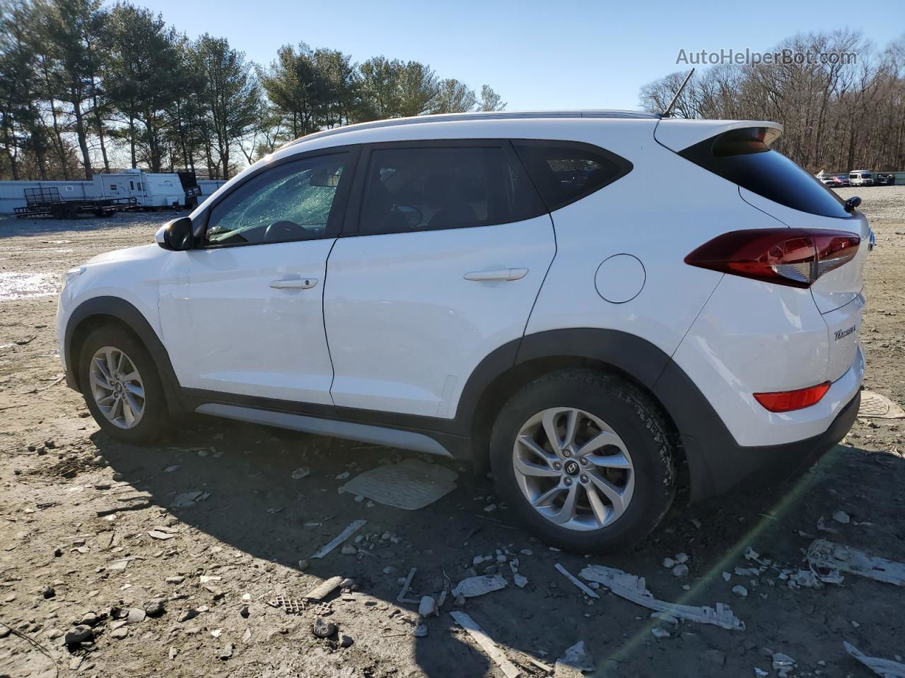 2017 Hyundai Tucson Limited White vin: KM8J33A47HU585738