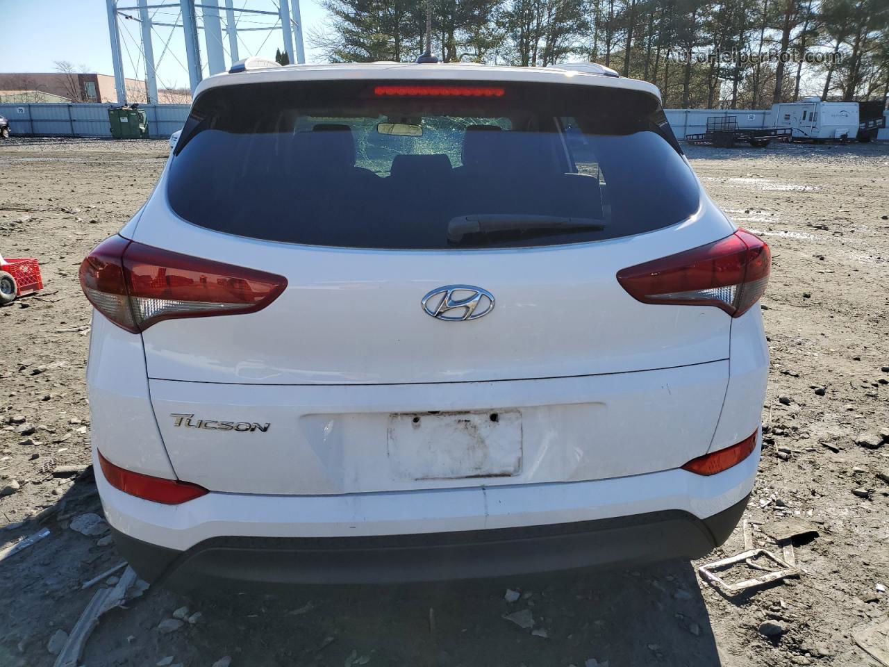 2017 Hyundai Tucson Limited White vin: KM8J33A47HU585738