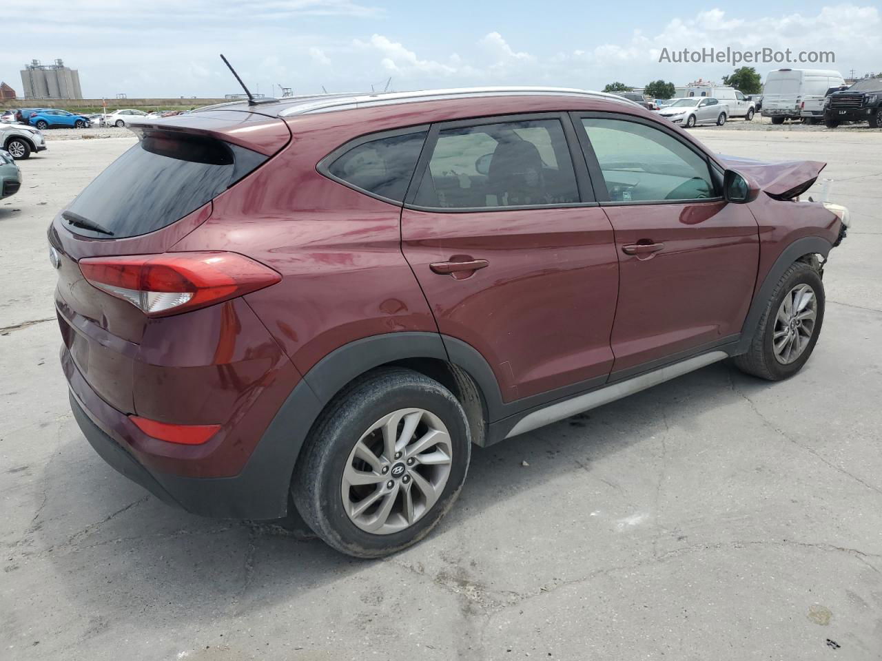 2017 Hyundai Tucson Limited Burgundy vin: KM8J33A47HU596299