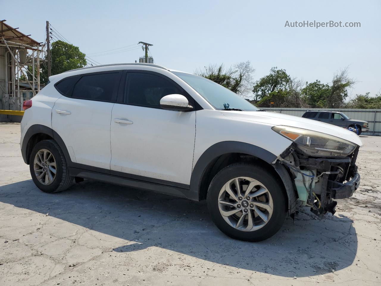 2016 Hyundai Tucson Limited White vin: KM8J33A48GU192183