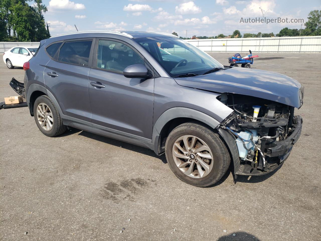 2016 Hyundai Tucson Limited Charcoal vin: KM8J33A48GU230107