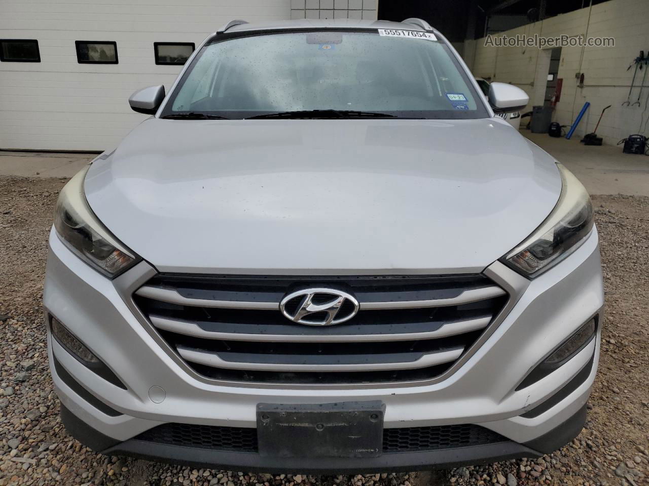 2017 Hyundai Tucson Limited Серебряный vin: KM8J33A48HU320455