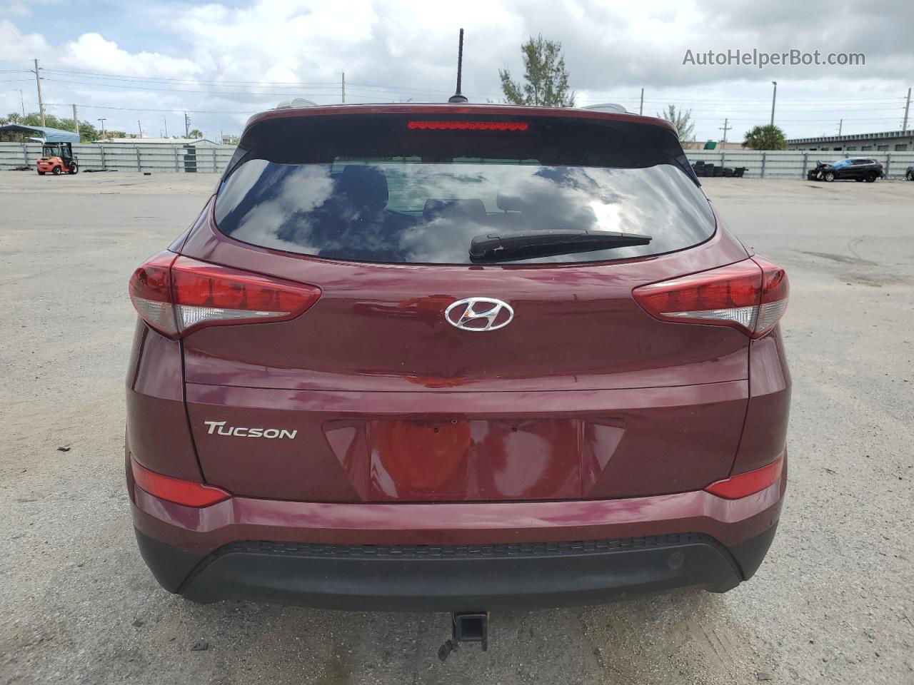 2017 Hyundai Tucson Limited Red vin: KM8J33A48HU485468