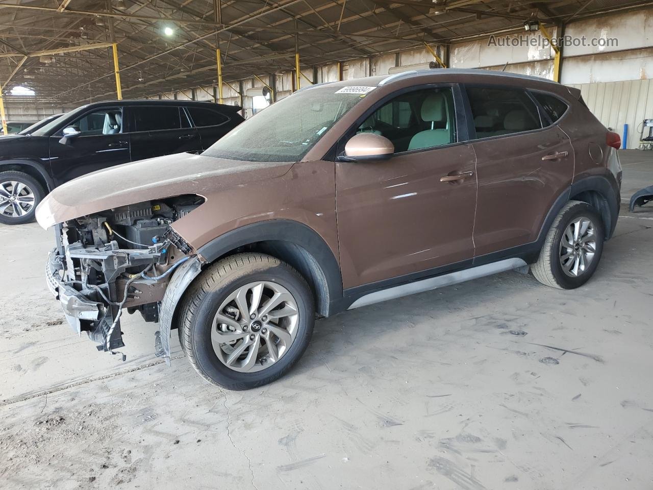 2017 Hyundai Tucson Limited Brown vin: KM8J33A48HU563537