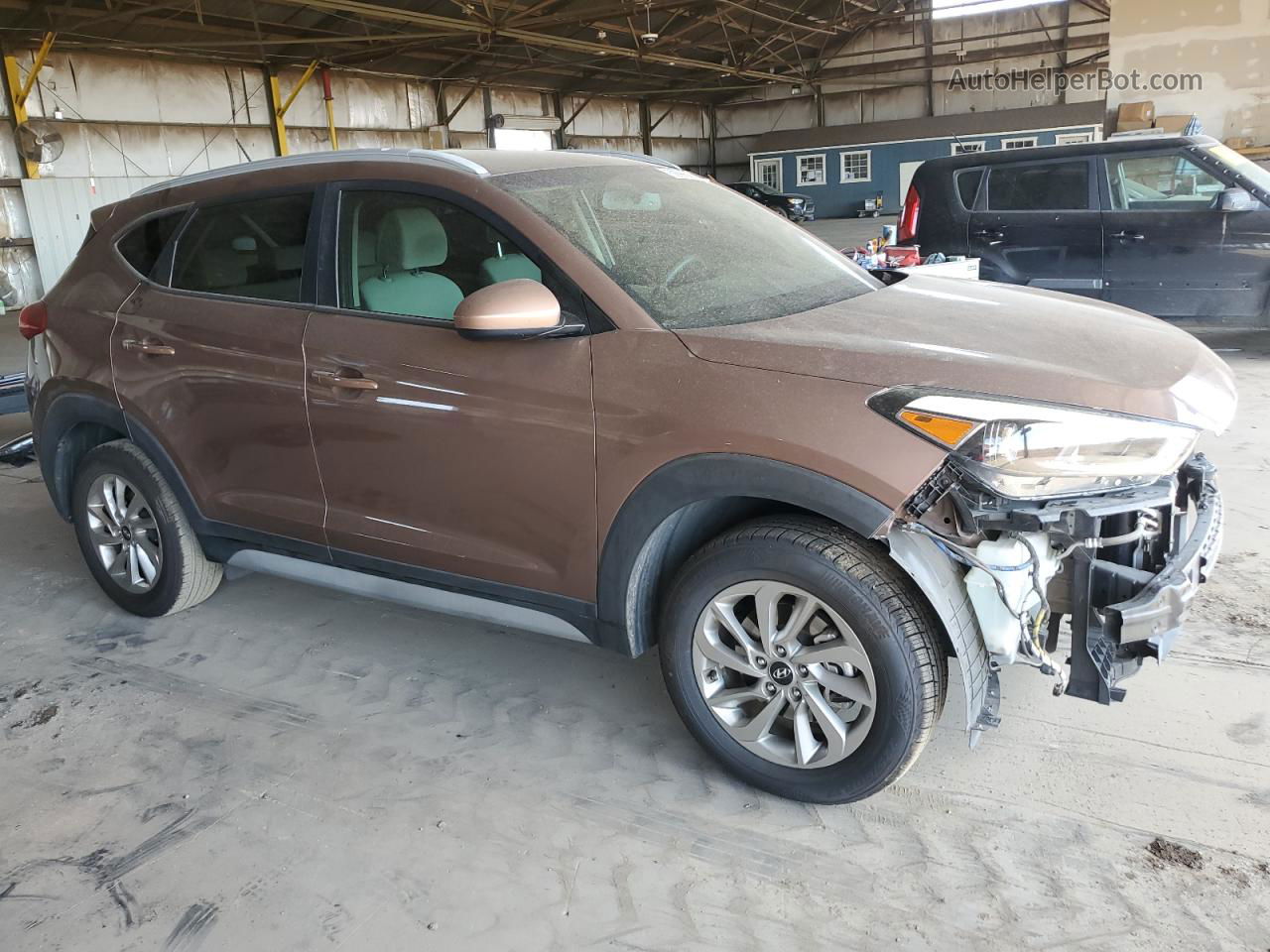 2017 Hyundai Tucson Limited Brown vin: KM8J33A48HU563537