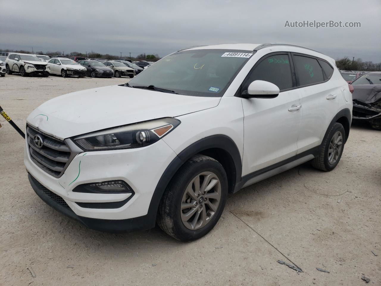 2018 Hyundai Tucson Sel Белый vin: KM8J33A48JU654524