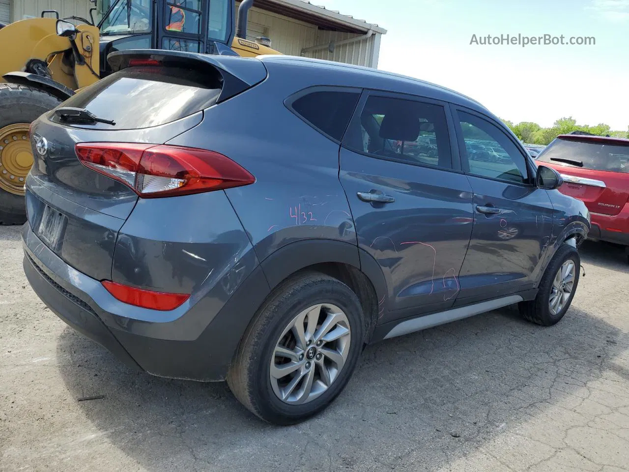 2018 Hyundai Tucson Sel Серый vin: KM8J33A48JU801022