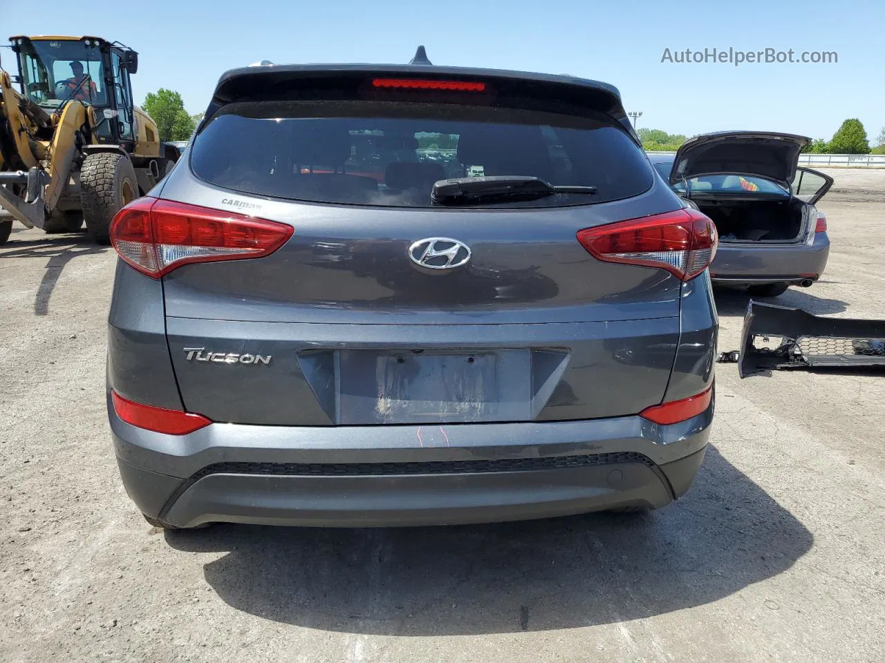 2018 Hyundai Tucson Sel Серый vin: KM8J33A48JU801022