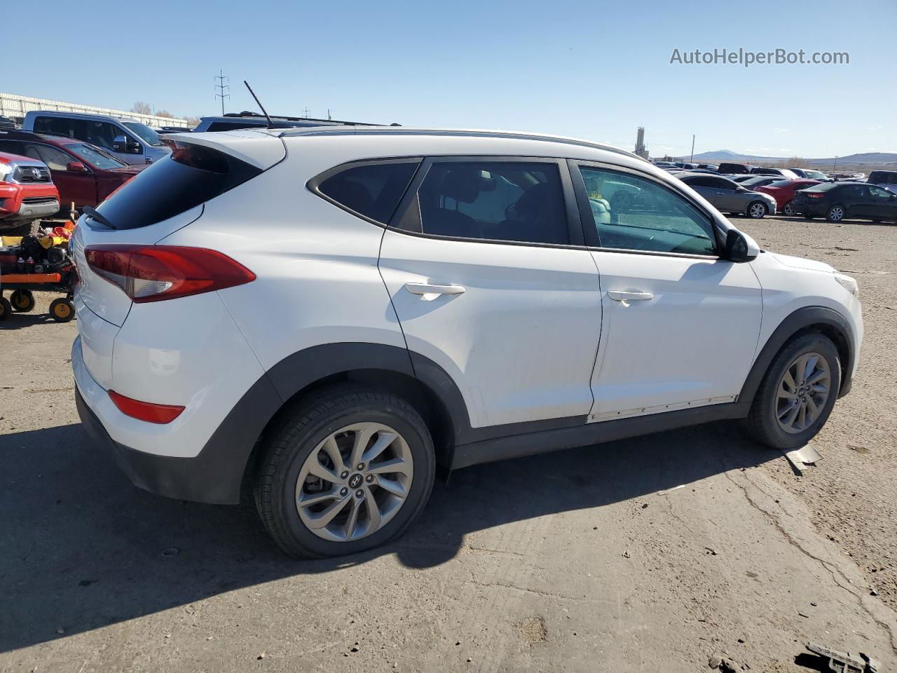 2016 Hyundai Tucson Limited White vin: KM8J33A49GU070433