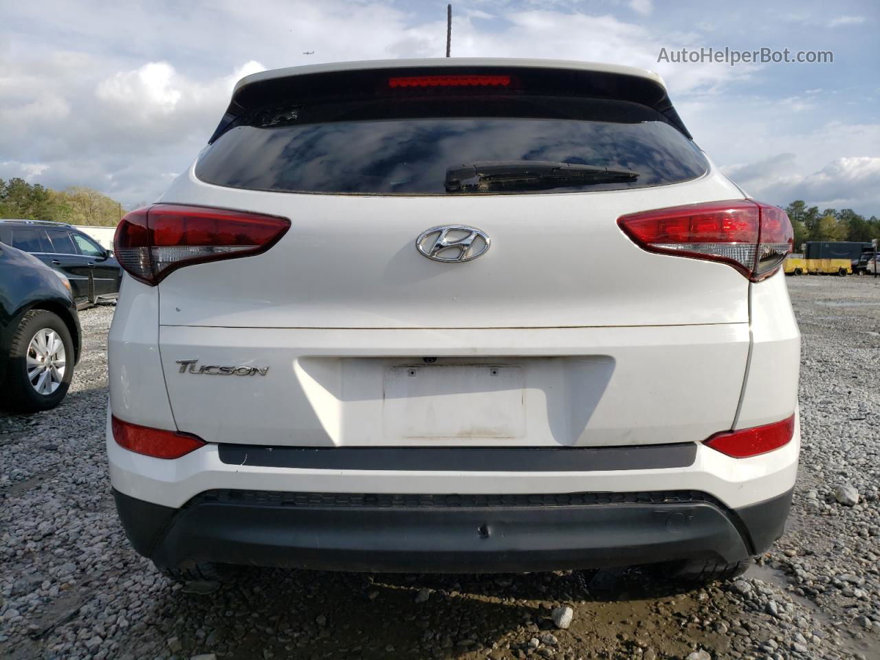 2016 Hyundai Tucson Limited White vin: KM8J33A49GU183105