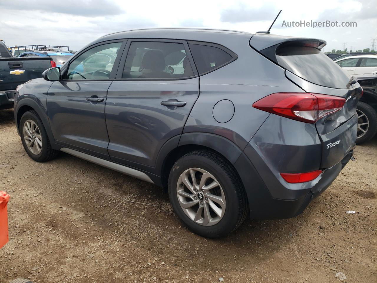 2017 Hyundai Tucson Limited Gray vin: KM8J33A49HU275543