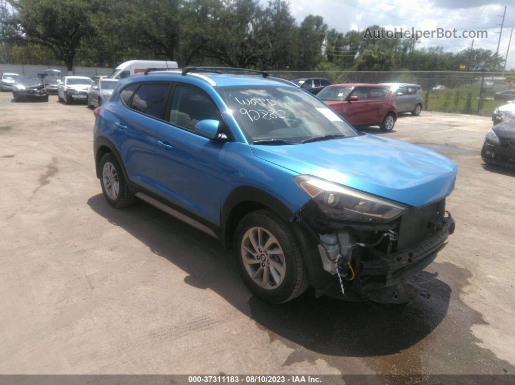 2017 Hyundai Tucson Se Blue vin: KM8J33A49HU336874