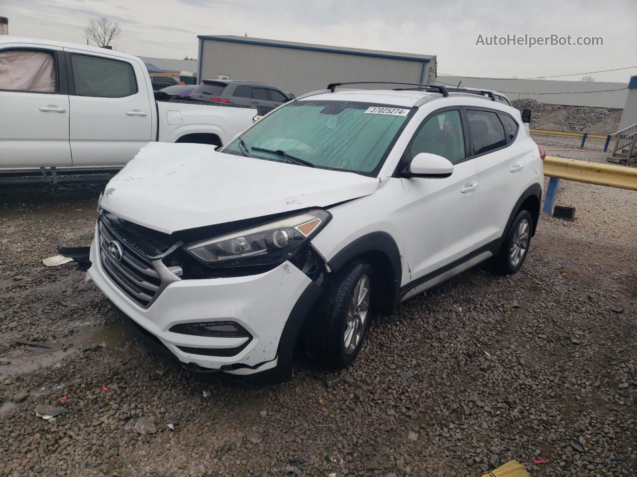 2017 Hyundai Tucson Limited White vin: KM8J33A49HU410939