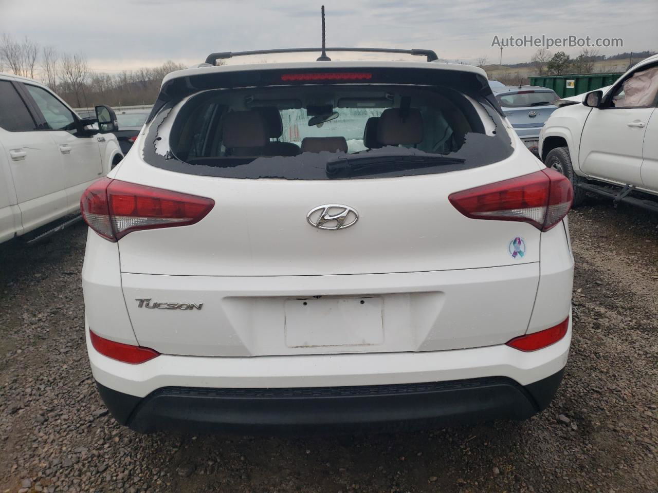 2017 Hyundai Tucson Limited Белый vin: KM8J33A49HU410939