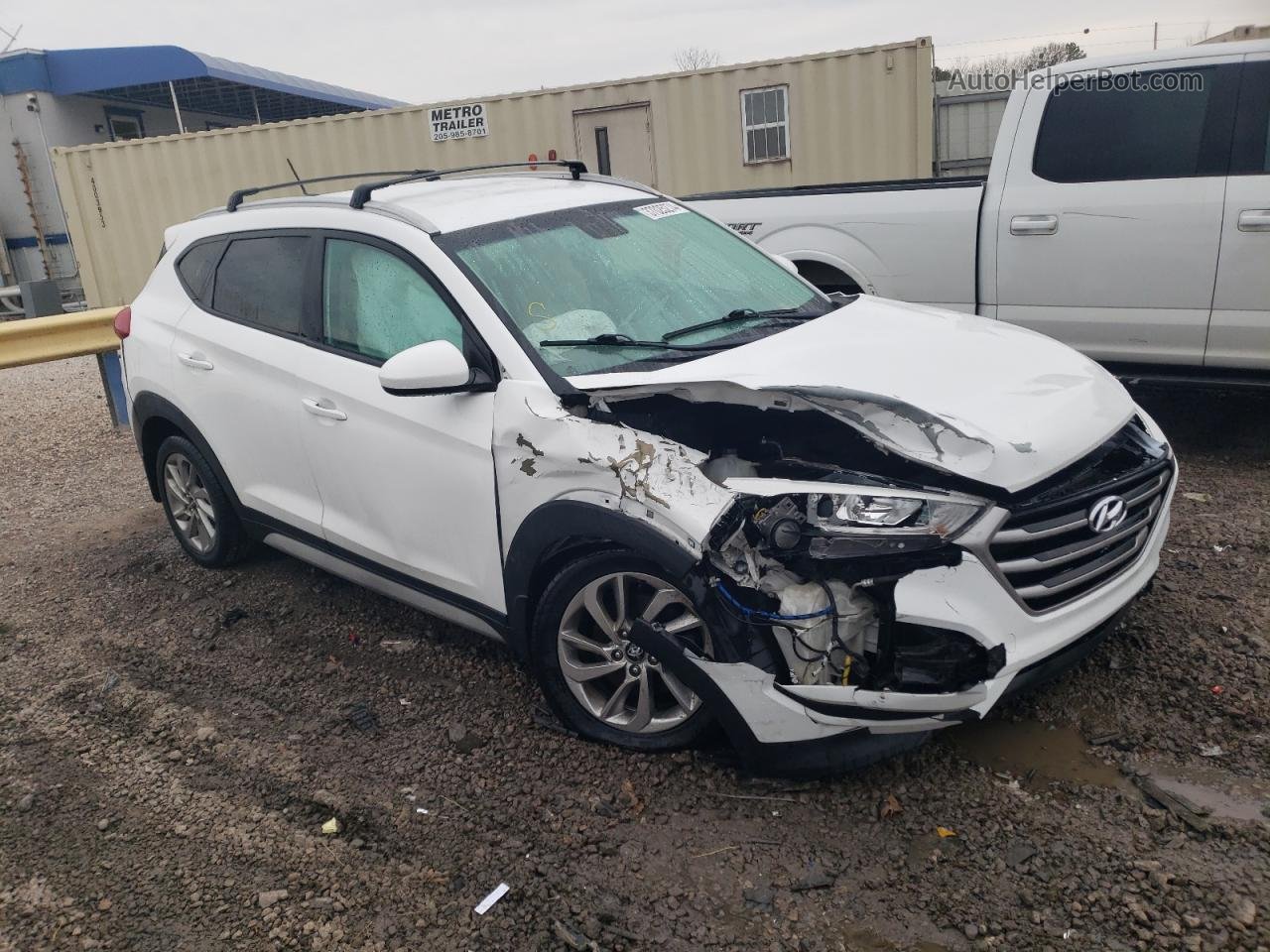 2017 Hyundai Tucson Limited White vin: KM8J33A49HU410939