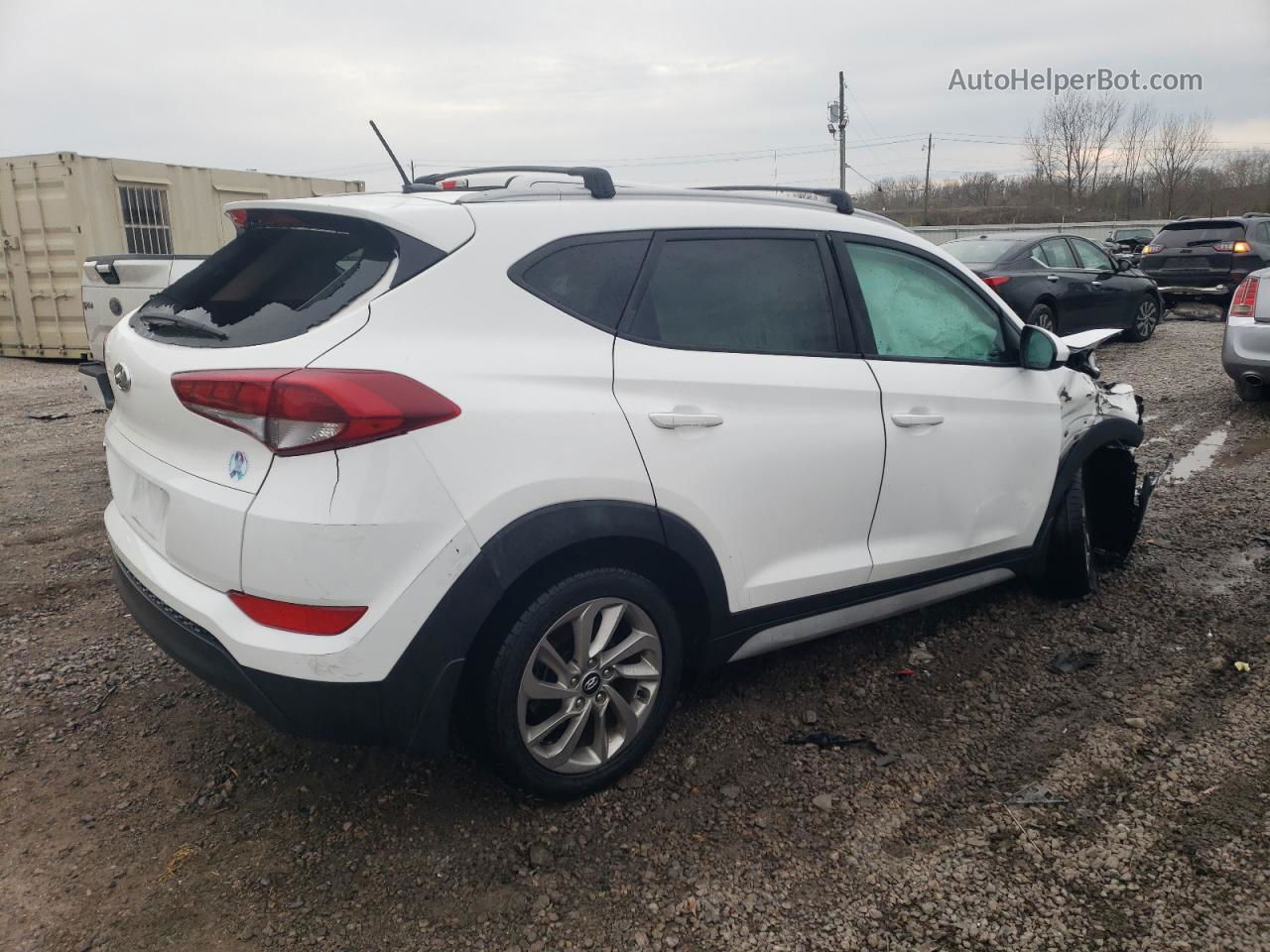 2017 Hyundai Tucson Limited White vin: KM8J33A49HU410939