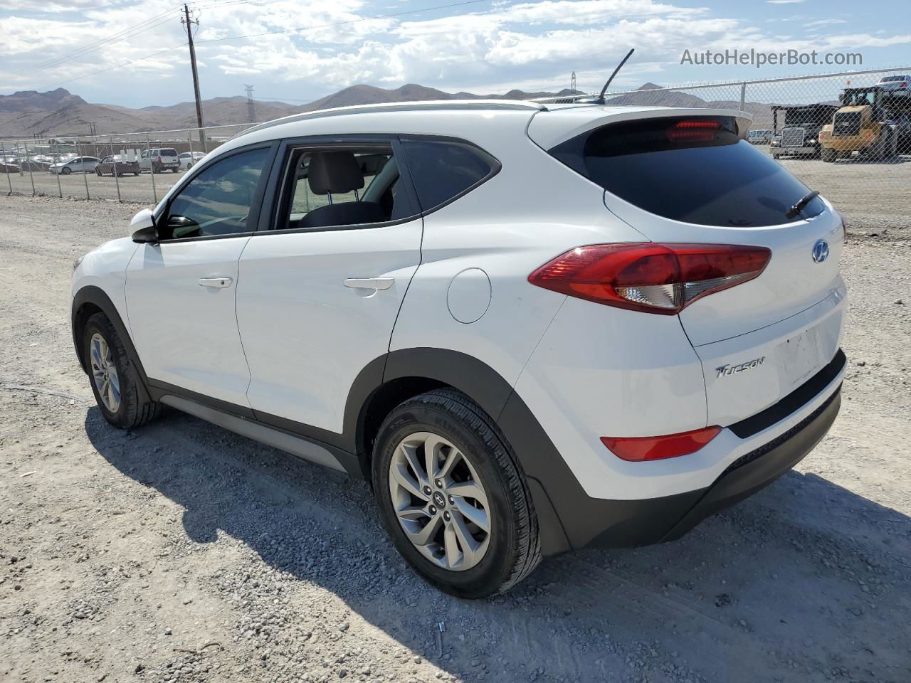 2017 Hyundai Tucson Limited White vin: KM8J33A49HU554975