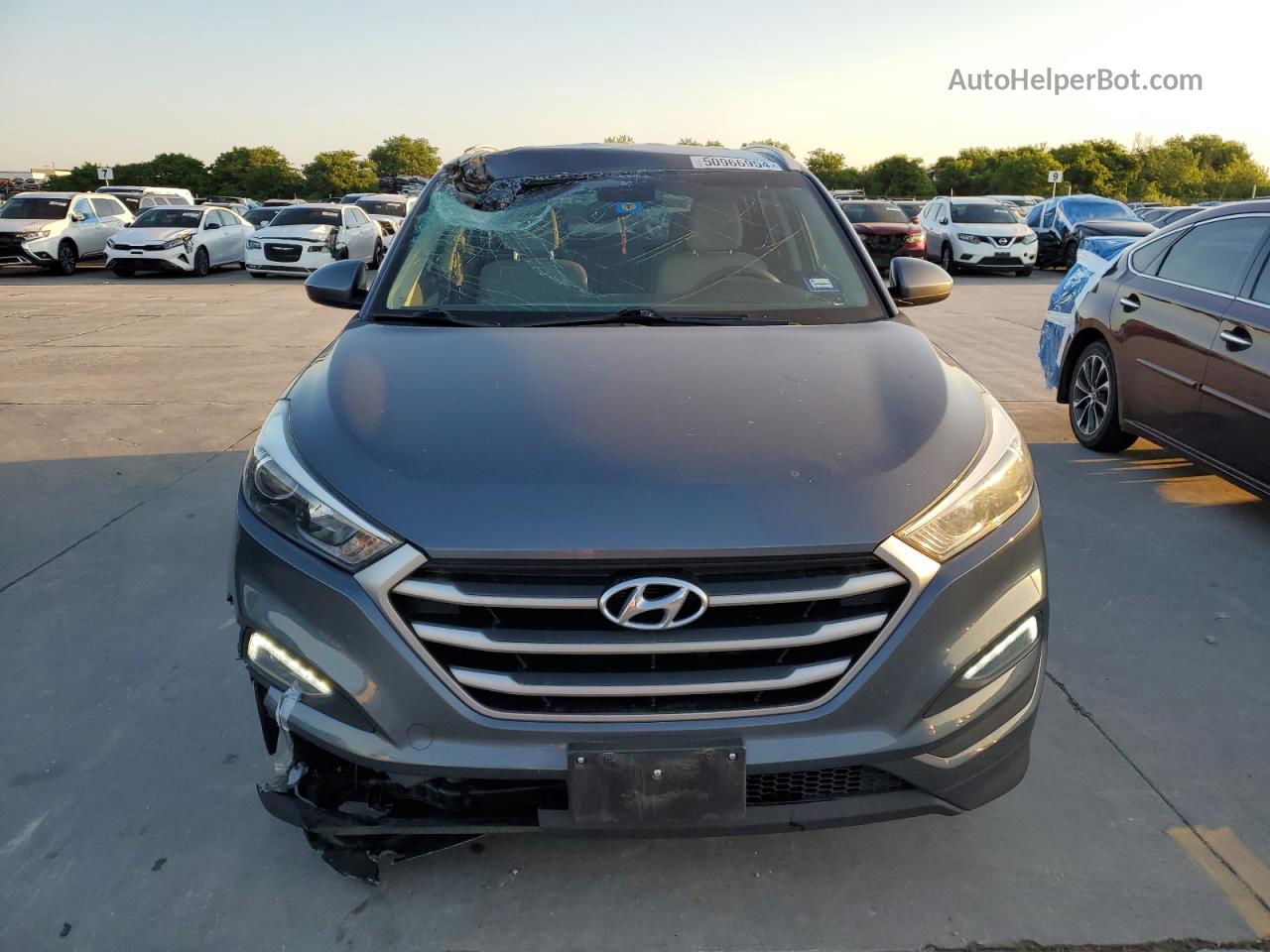 2018 Hyundai Tucson Sel Gray vin: KM8J33A49JU600844