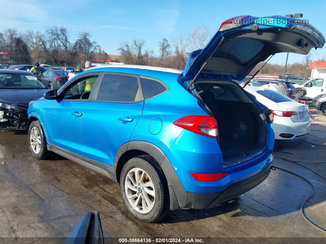 2016 Hyundai Tucson Se Blue vin: KM8J33A4XGU114388