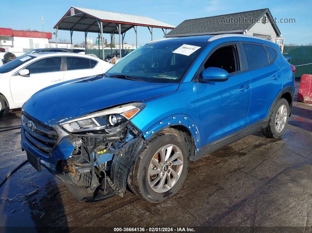 2016 Hyundai Tucson Se Blue vin: KM8J33A4XGU114388