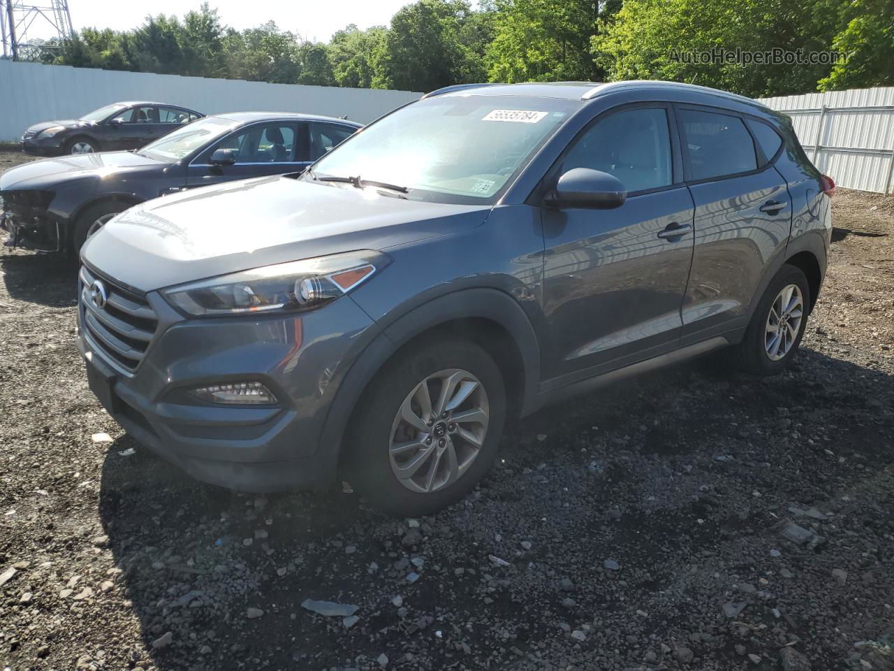 2016 Hyundai Tucson Limited Gray vin: KM8J33A4XGU117520