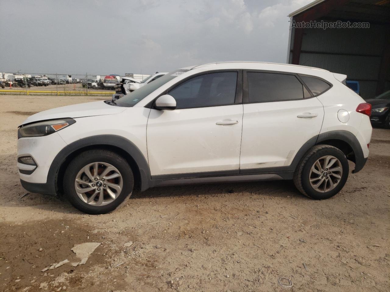 2016 Hyundai Tucson Limited White vin: KM8J33A4XGU235356