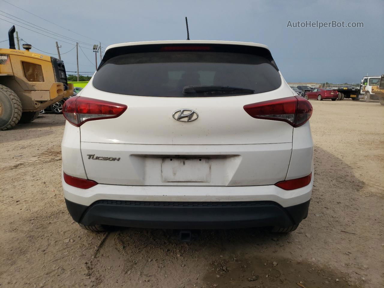 2016 Hyundai Tucson Limited White vin: KM8J33A4XGU235356