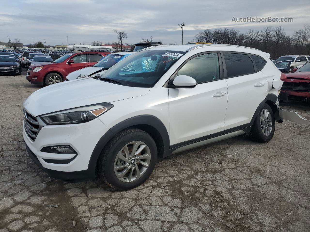 2017 Hyundai Tucson Limited White vin: KM8J33A4XHU277933