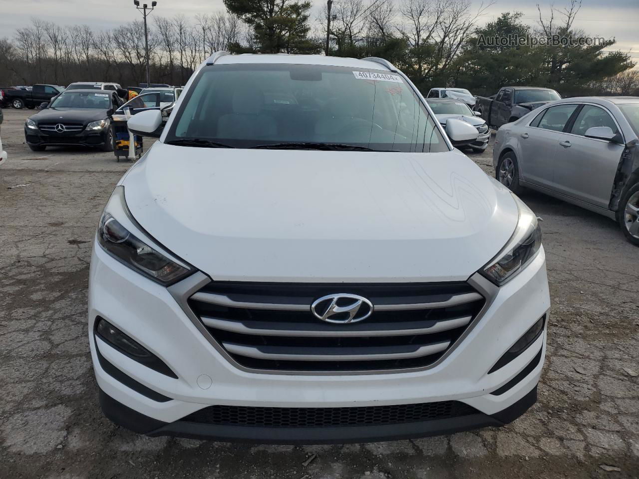 2017 Hyundai Tucson Limited White vin: KM8J33A4XHU277933