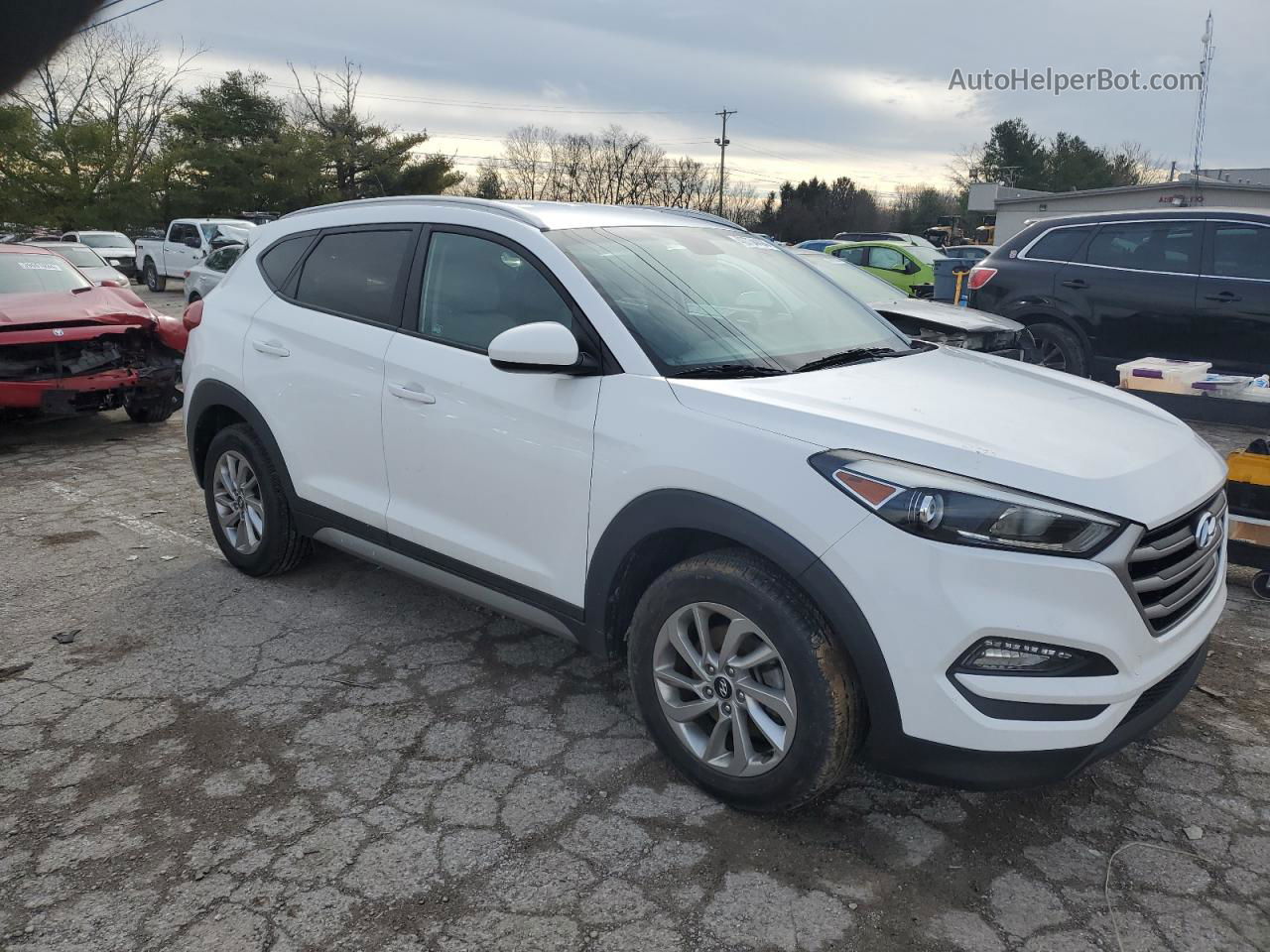 2017 Hyundai Tucson Limited White vin: KM8J33A4XHU277933