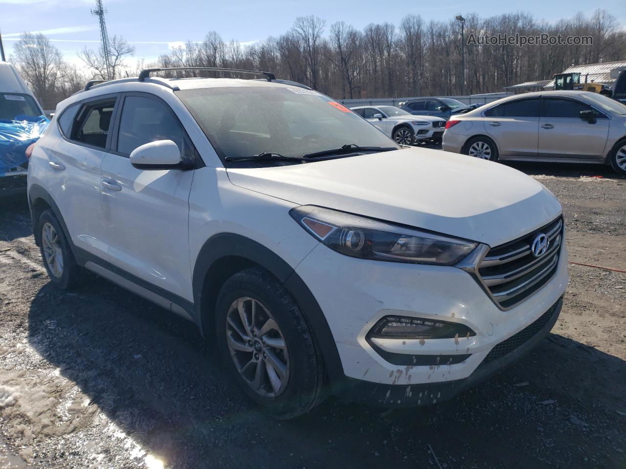 2017 Hyundai Tucson Limited White vin: KM8J33A4XHU339332