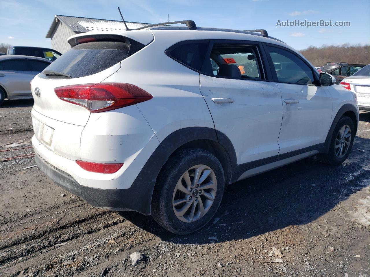 2017 Hyundai Tucson Limited White vin: KM8J33A4XHU339332