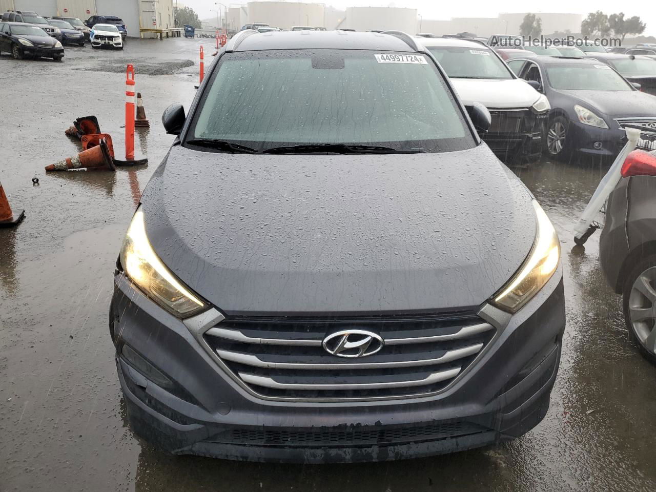 2017 Hyundai Tucson Limited Gray vin: KM8J33A4XHU420122