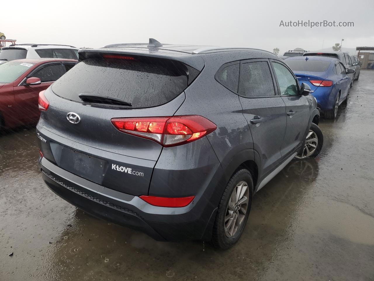 2017 Hyundai Tucson Limited Gray vin: KM8J33A4XHU420122