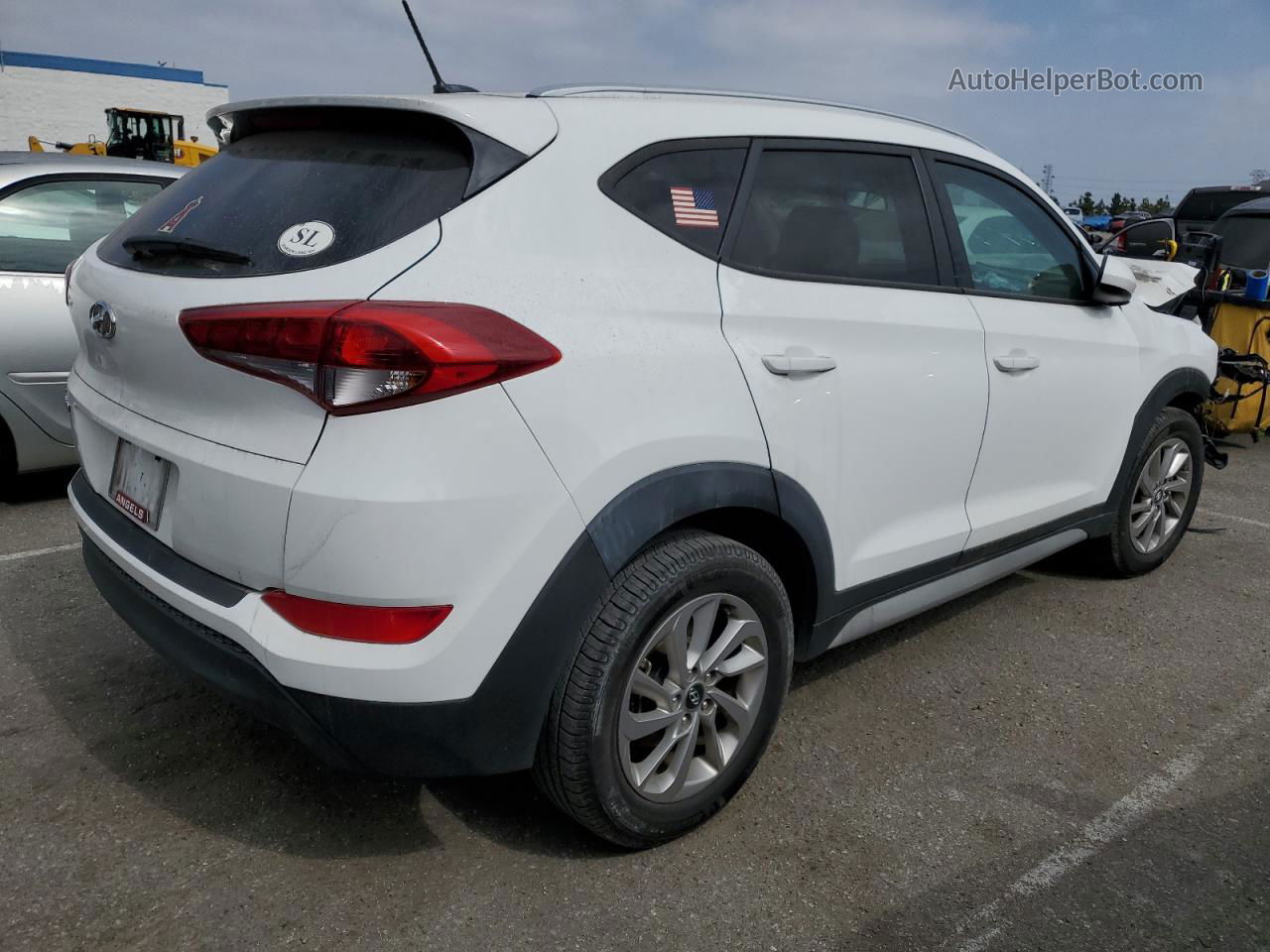 2017 Hyundai Tucson Limited White vin: KM8J33A4XHU424333