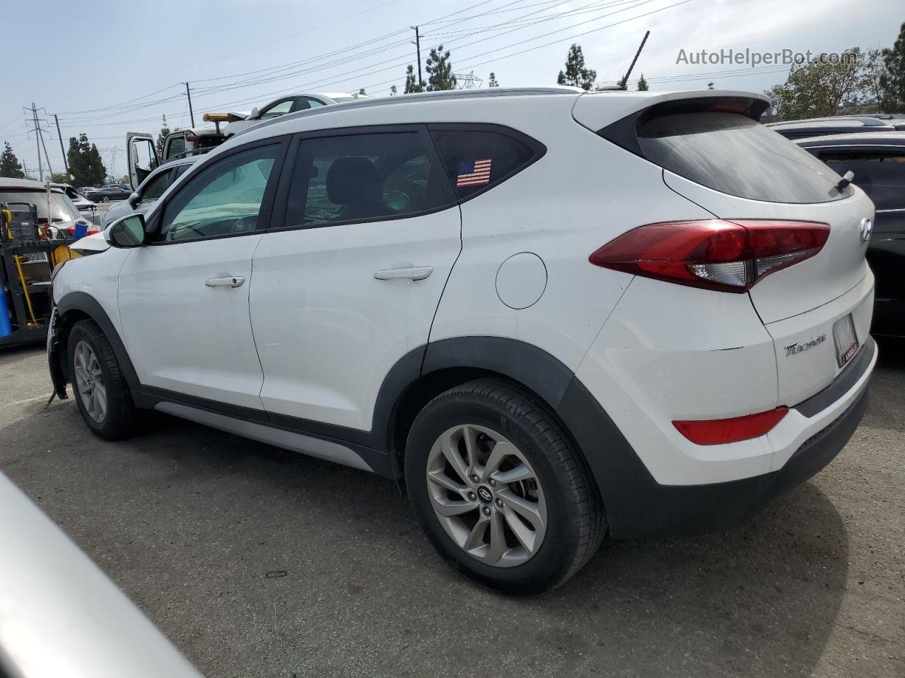 2017 Hyundai Tucson Limited White vin: KM8J33A4XHU424333