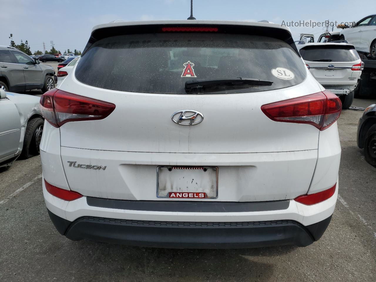 2017 Hyundai Tucson Limited White vin: KM8J33A4XHU424333