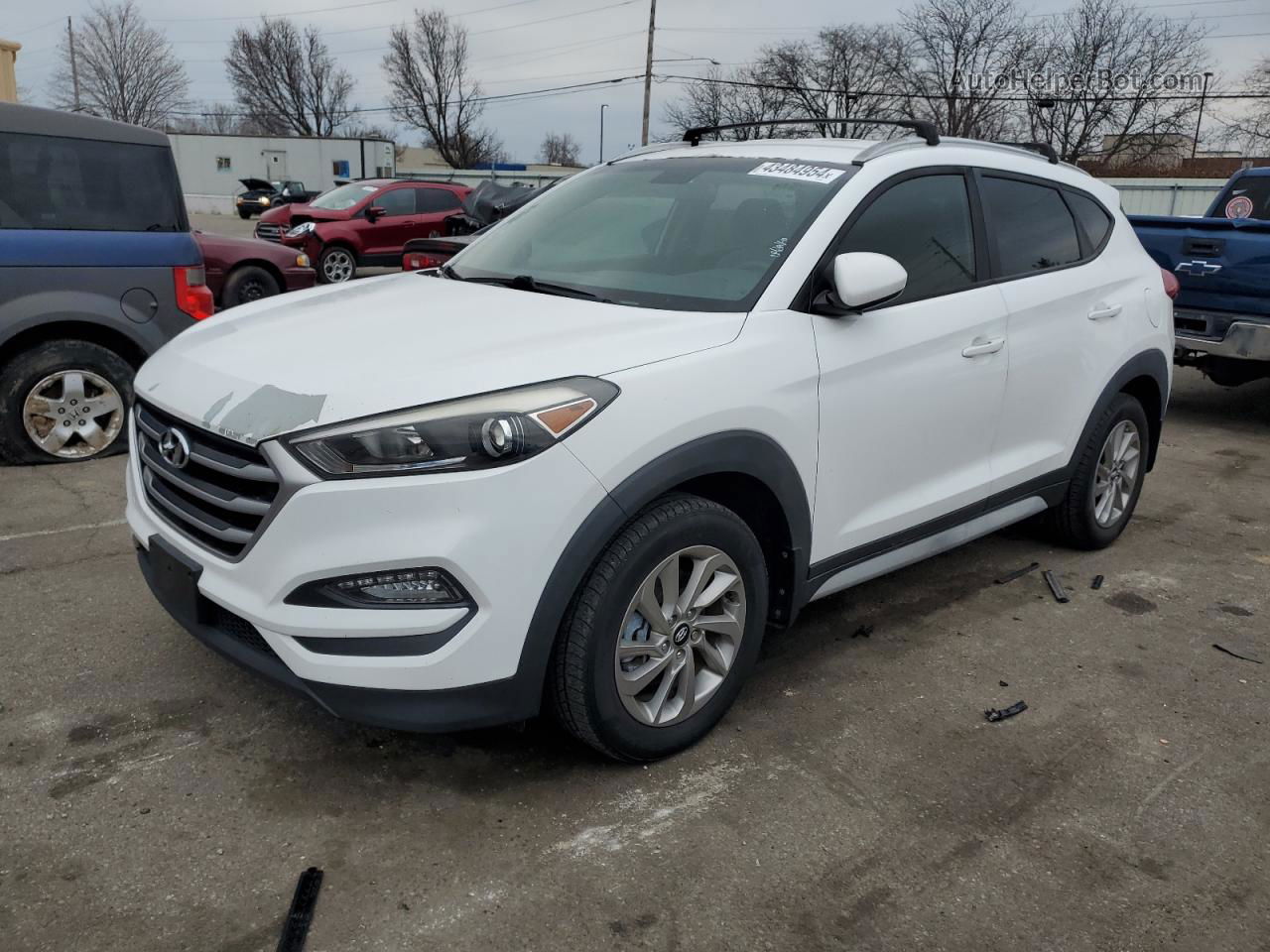 2017 Hyundai Tucson Limited White vin: KM8J33A4XHU458840