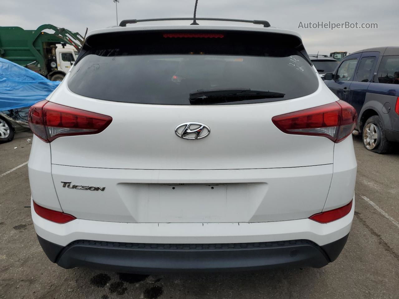 2017 Hyundai Tucson Limited White vin: KM8J33A4XHU458840